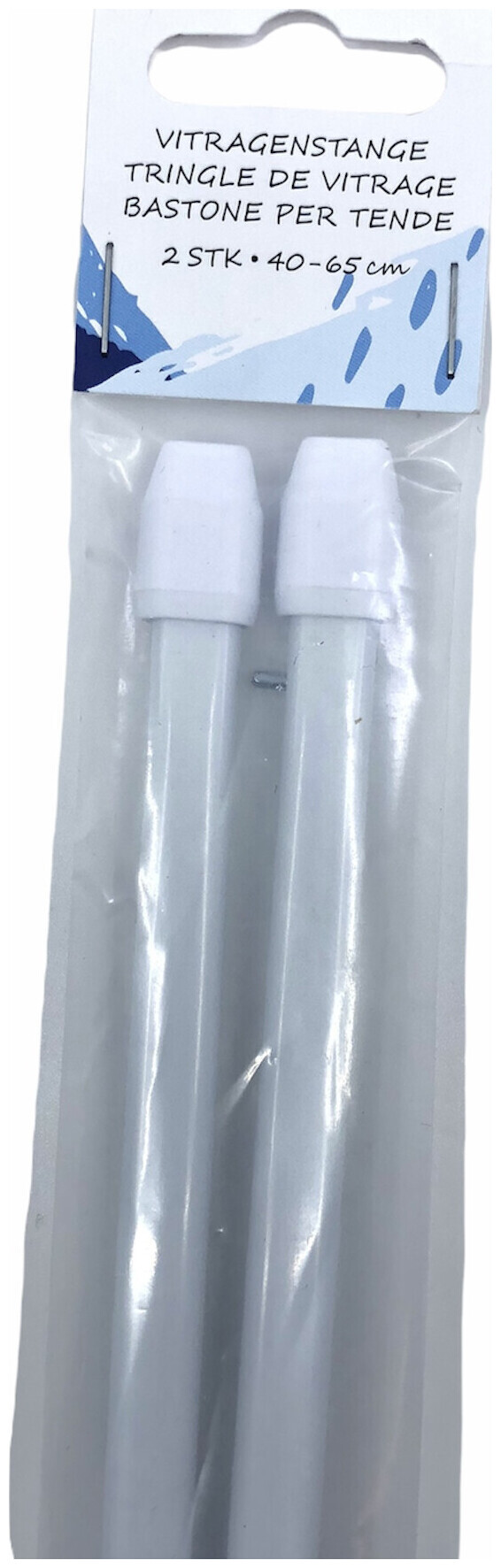 Vitragenstange 40 - 65 cm 1 Stk.