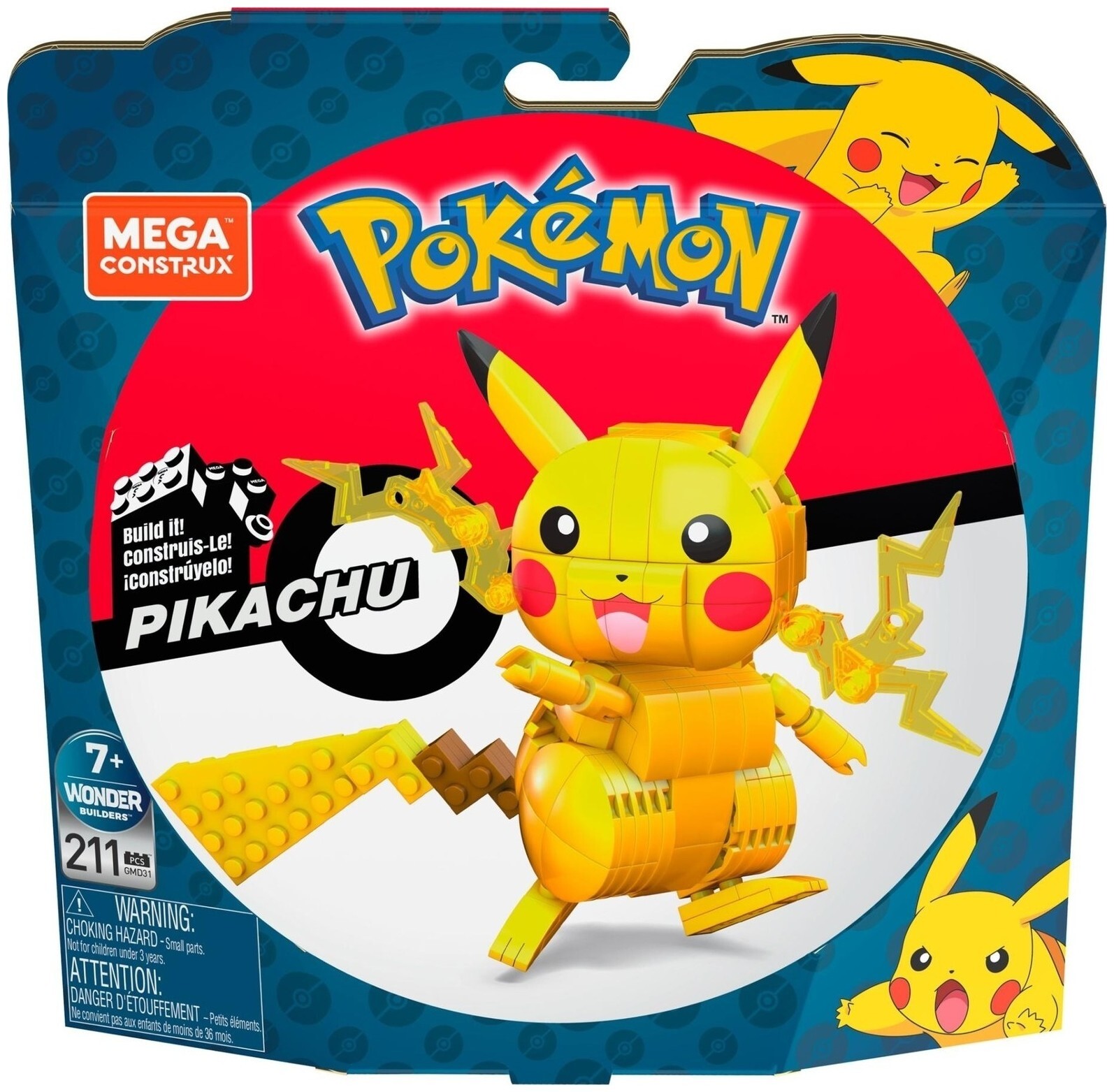 Image of Mattel Pokémon Pikachu (211 Stück)