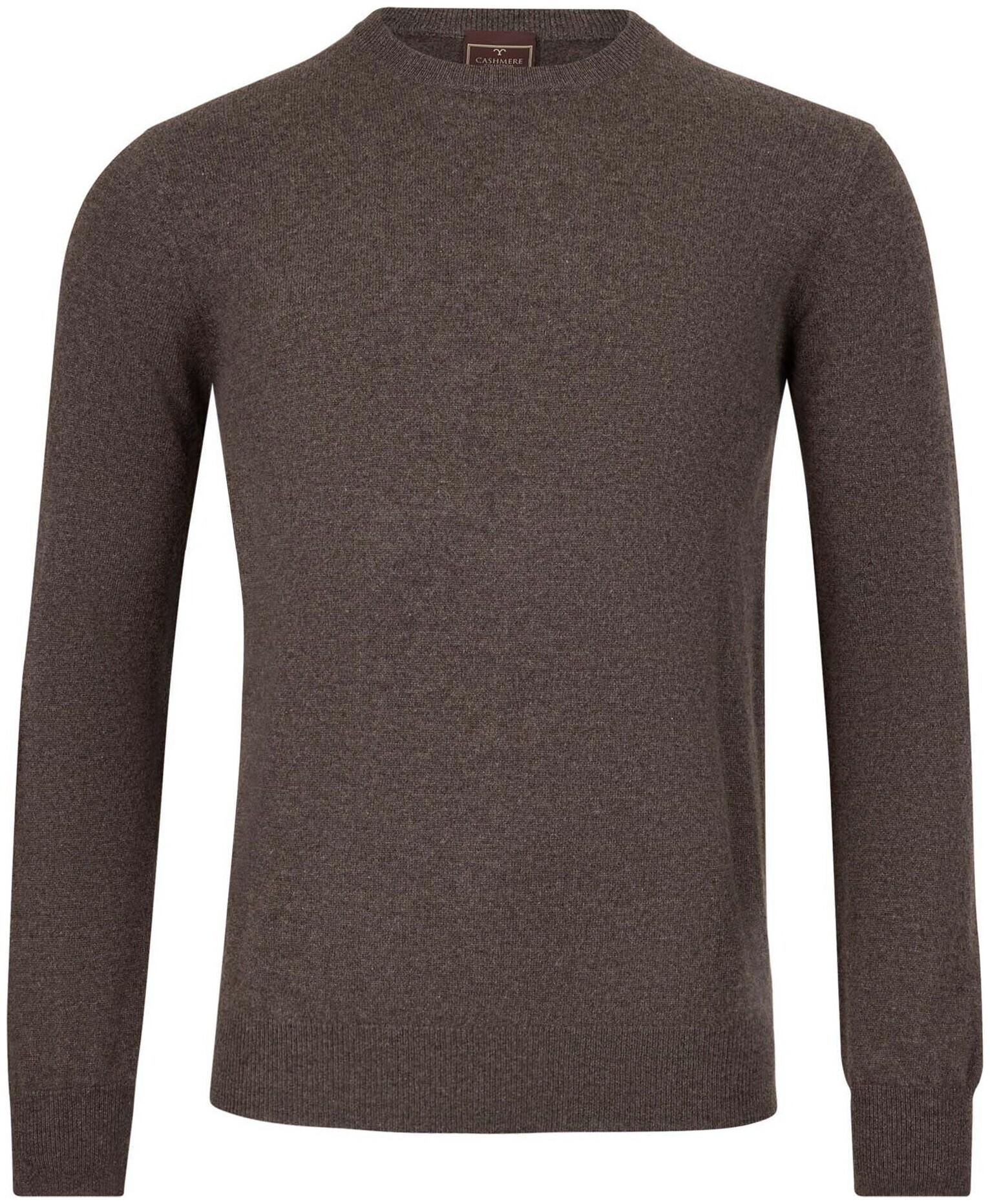 Image of Cashmere Herren Pullover Rundhals braun L