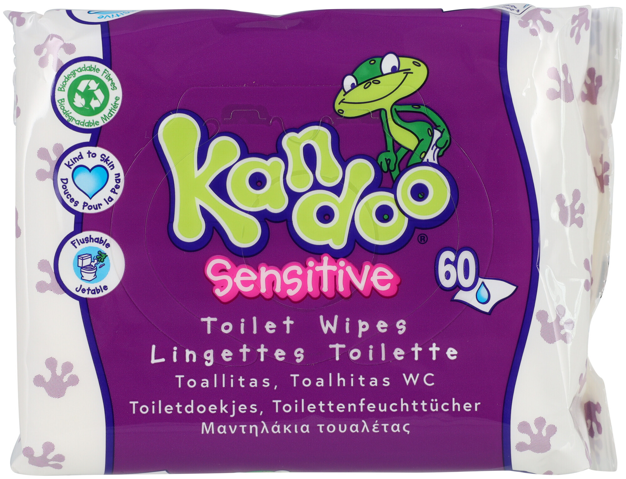 Image of Kandoo Toilettenfeuchttücher Sensitive 60 Stück