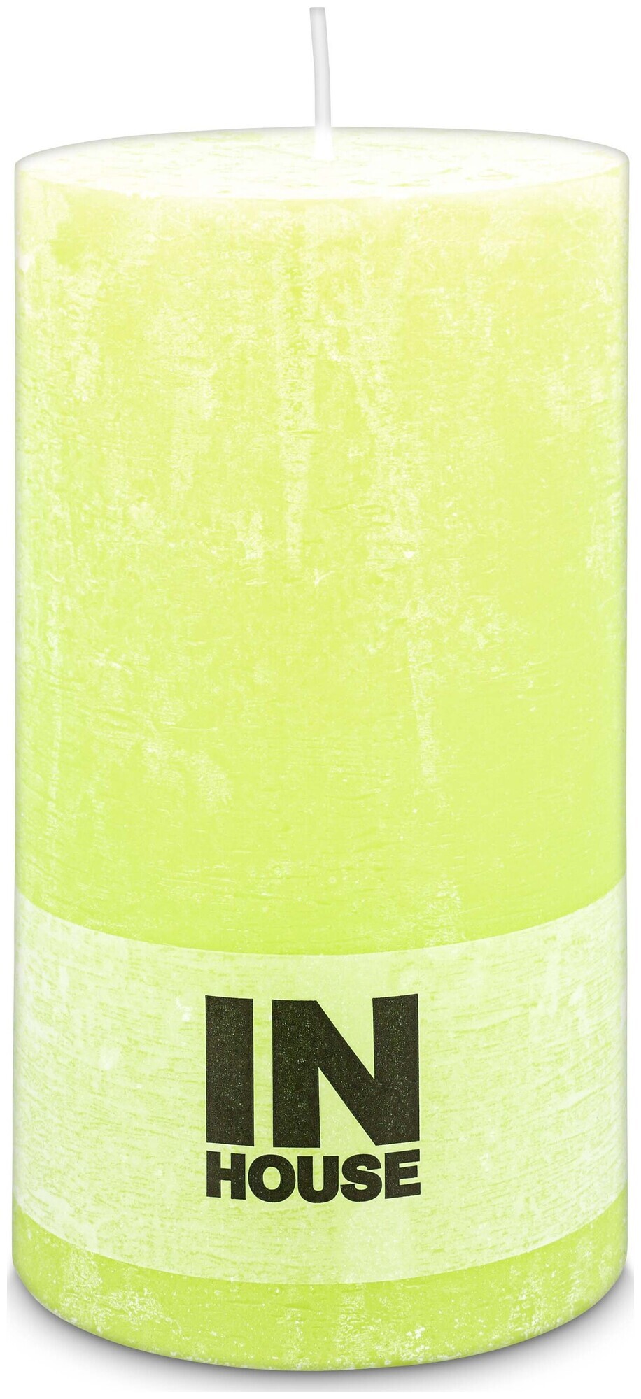 Image of Inhouse Zylinderkerze Rustic 100x180 Limette
