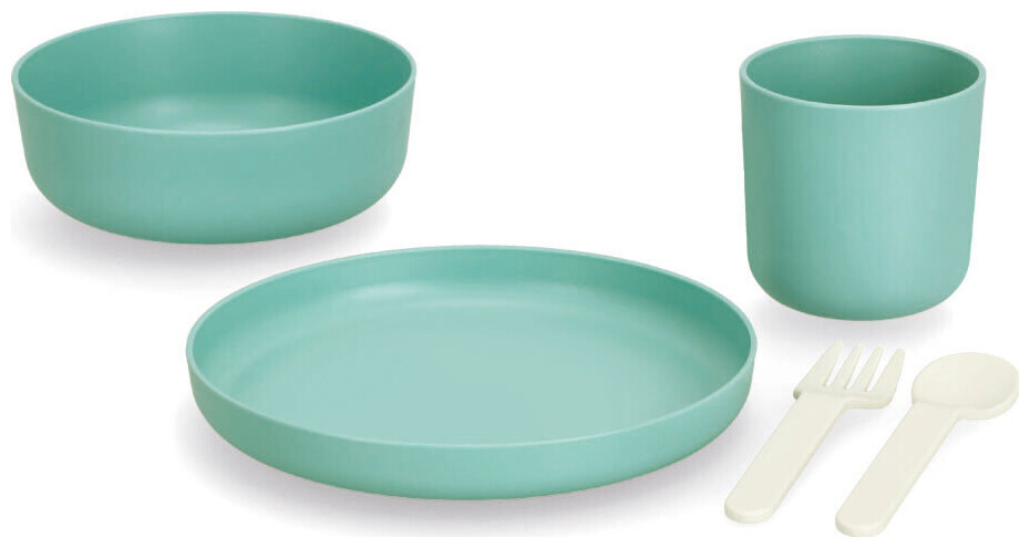 Set vaisselle pour enfants 5 pièces sauge