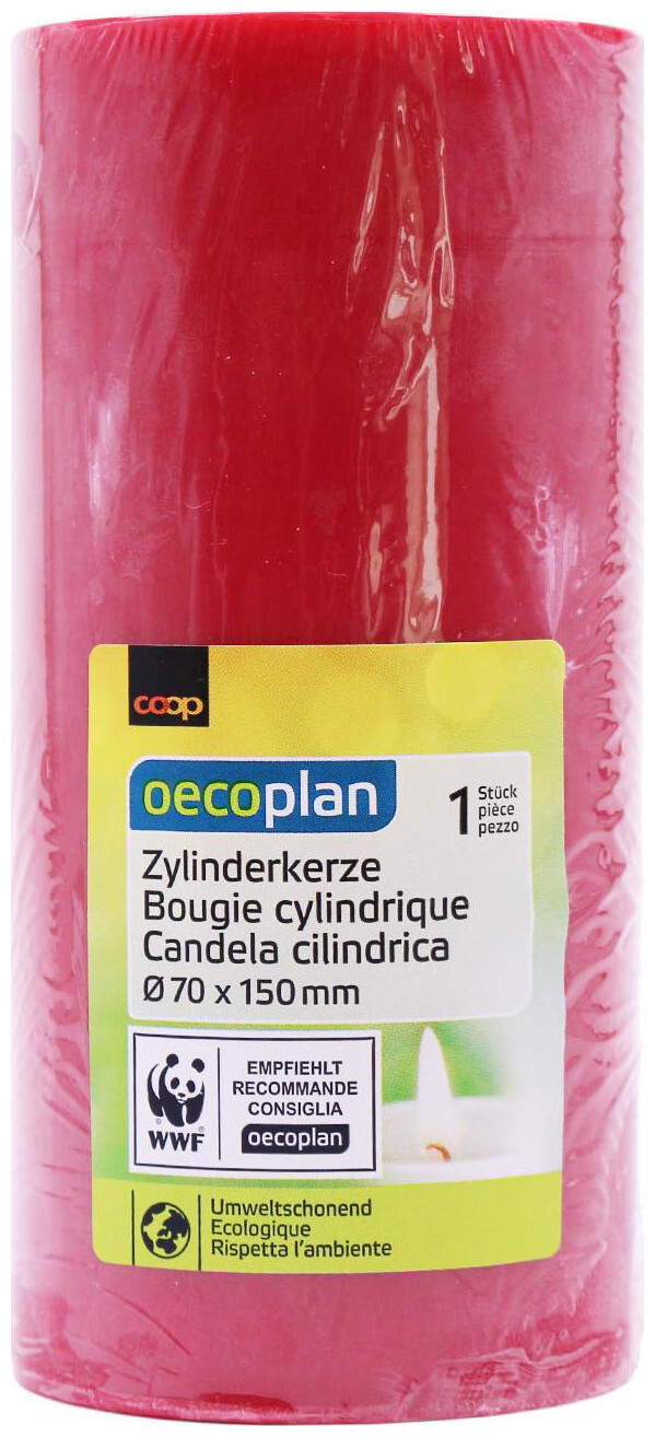 Image of Oecoplan Zylinderkerze rot 70x150mm