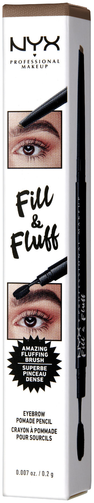 Image of NYX Professional Makeup Fill und Fluff Eyebrow Pomade Pencil, Auburn