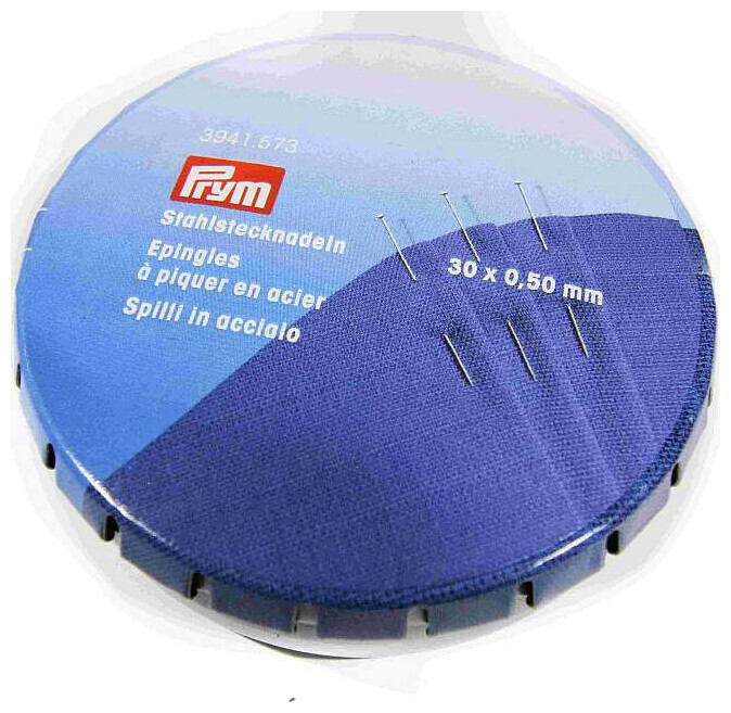 Image of Prym Stecknadeln Stahl silber 30 x 0.50 mm Klick-Klack Dose 30 g