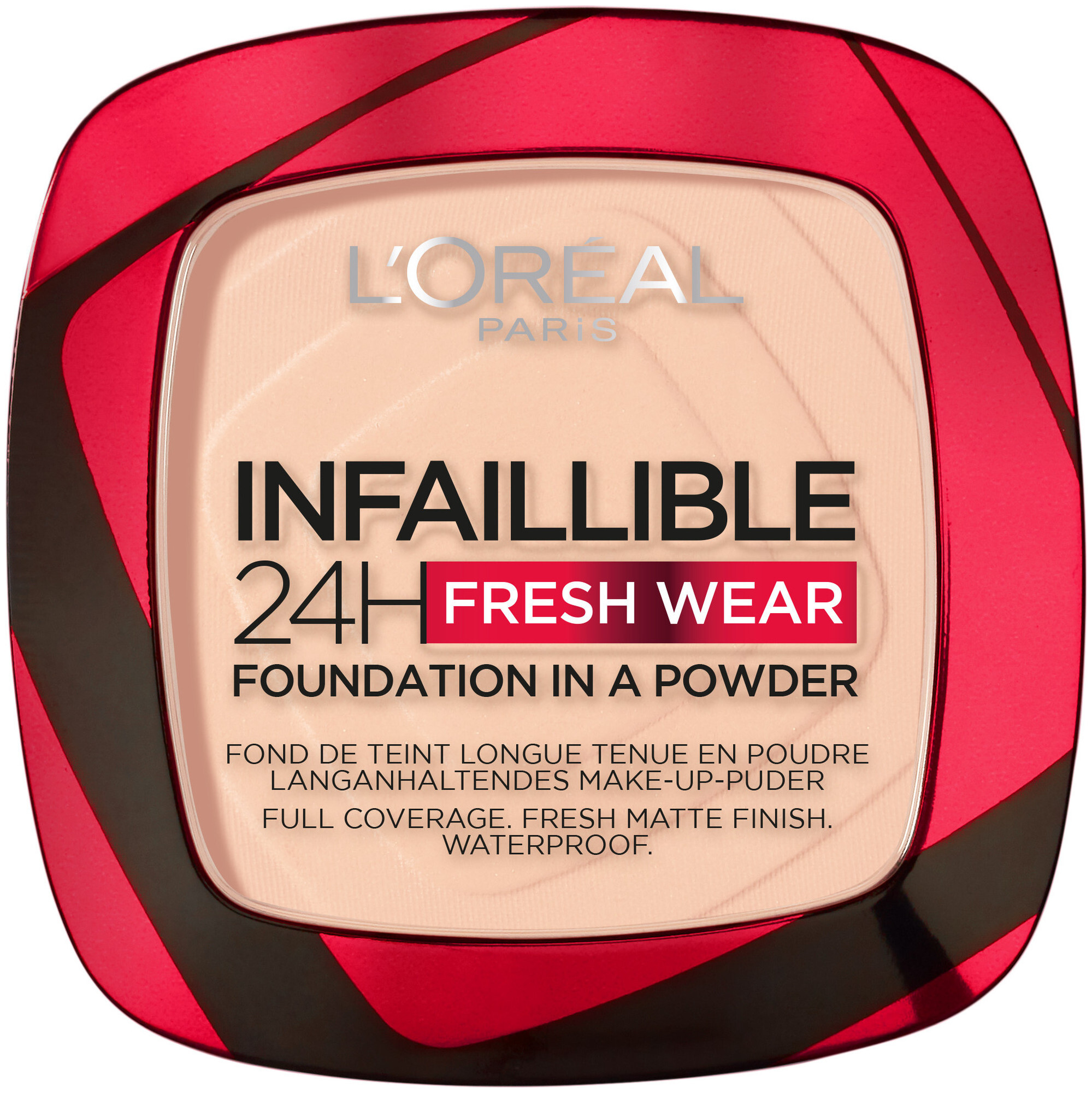 Image of L'Oréal Paris Infaillible 24H Fresh Wear Make-Up-Puder 180 Rose Sand