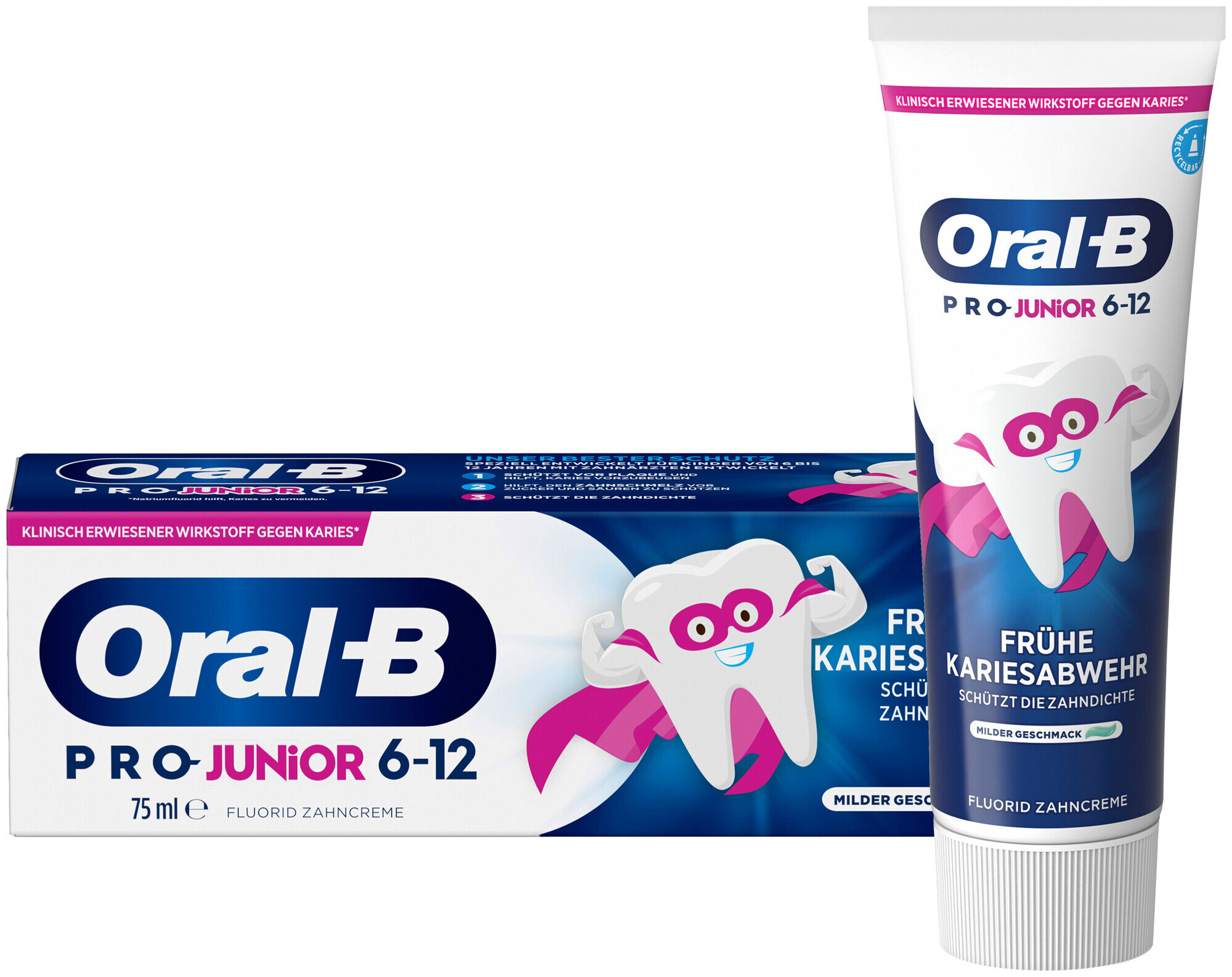 Image of Oral-B PRO Zahnpasta fuer Kinder Junior 6-12 Jahre 75ml