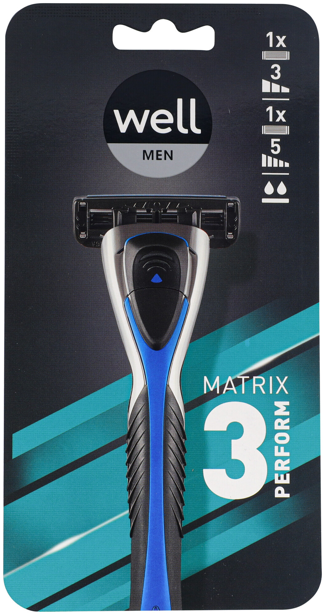 well Men Rasierer Matrix3 inkl. 2 Rasierklingen