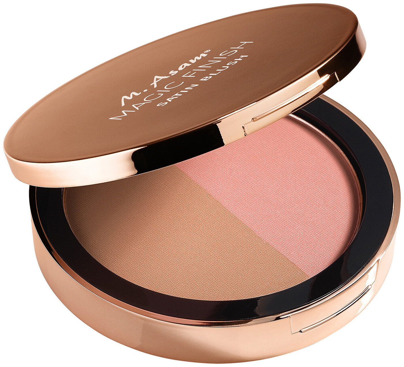 M. Asam Magic Finish Satin Blush Palette Dark Honey & Nude Flush 4g