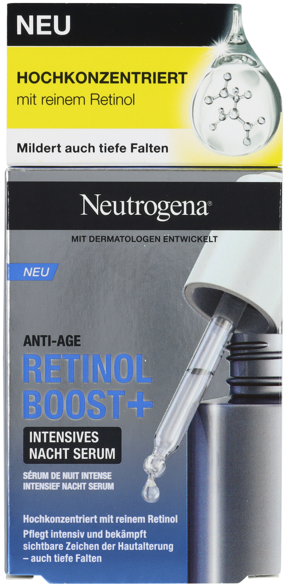 Image of Neutrogena Retinol Boost Plus Intensives Nachtserum