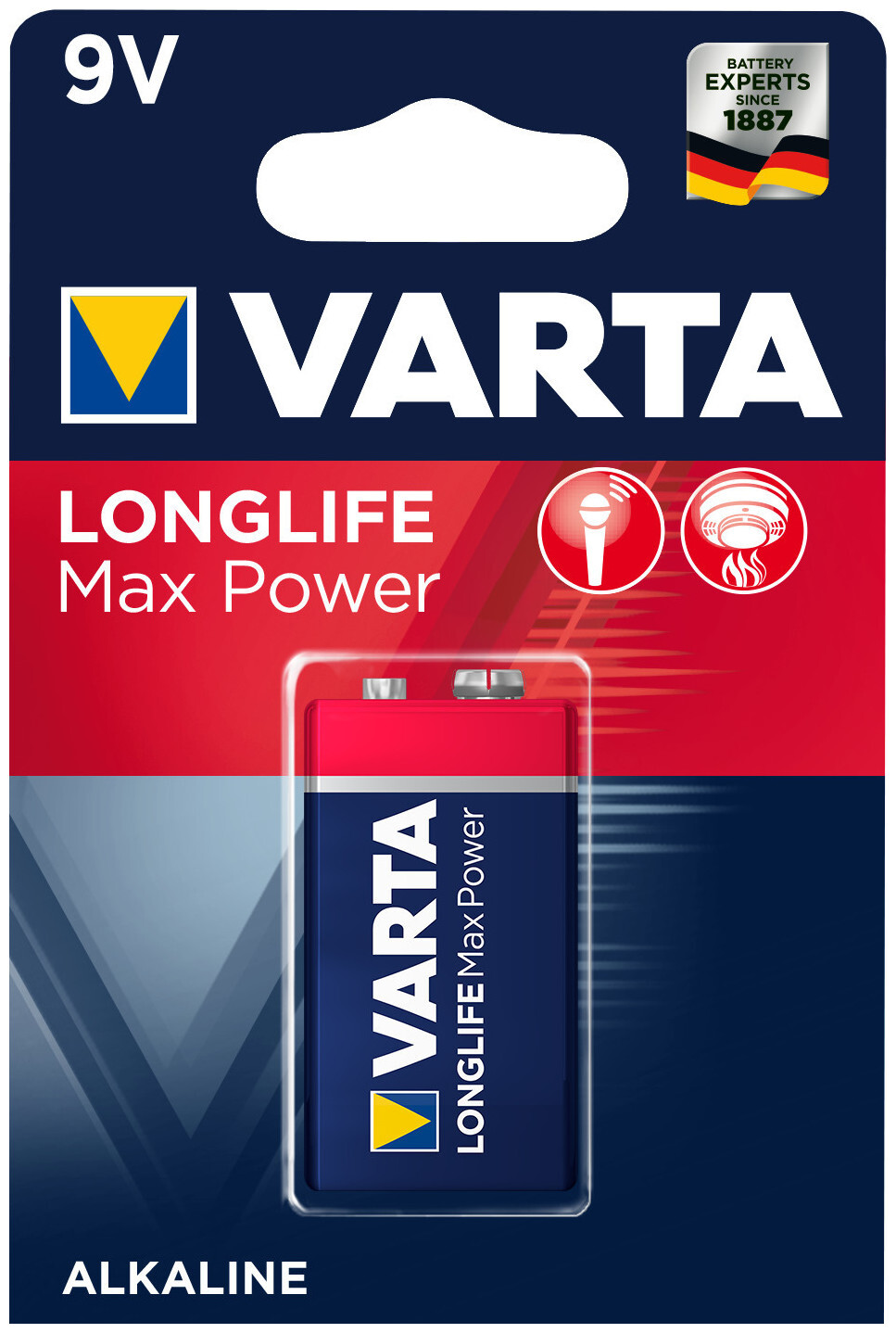 Image of Varta Longlife Max Power 9V 1er Bli