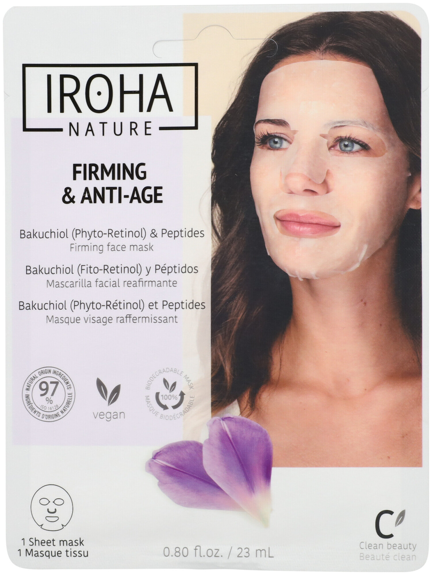 Image of Iroha Tissue Face Mask Firming Bakuchiol