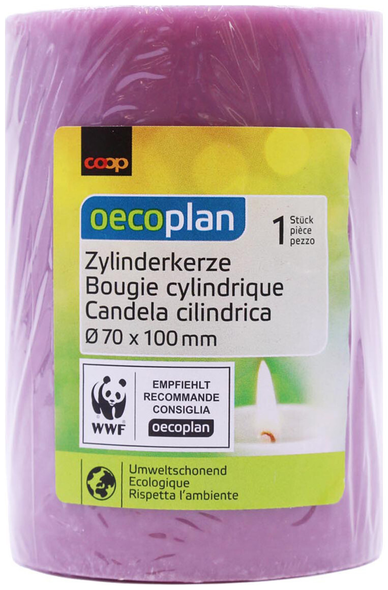Image of Oecoplan Zylinderkerze 70x100mm magenta