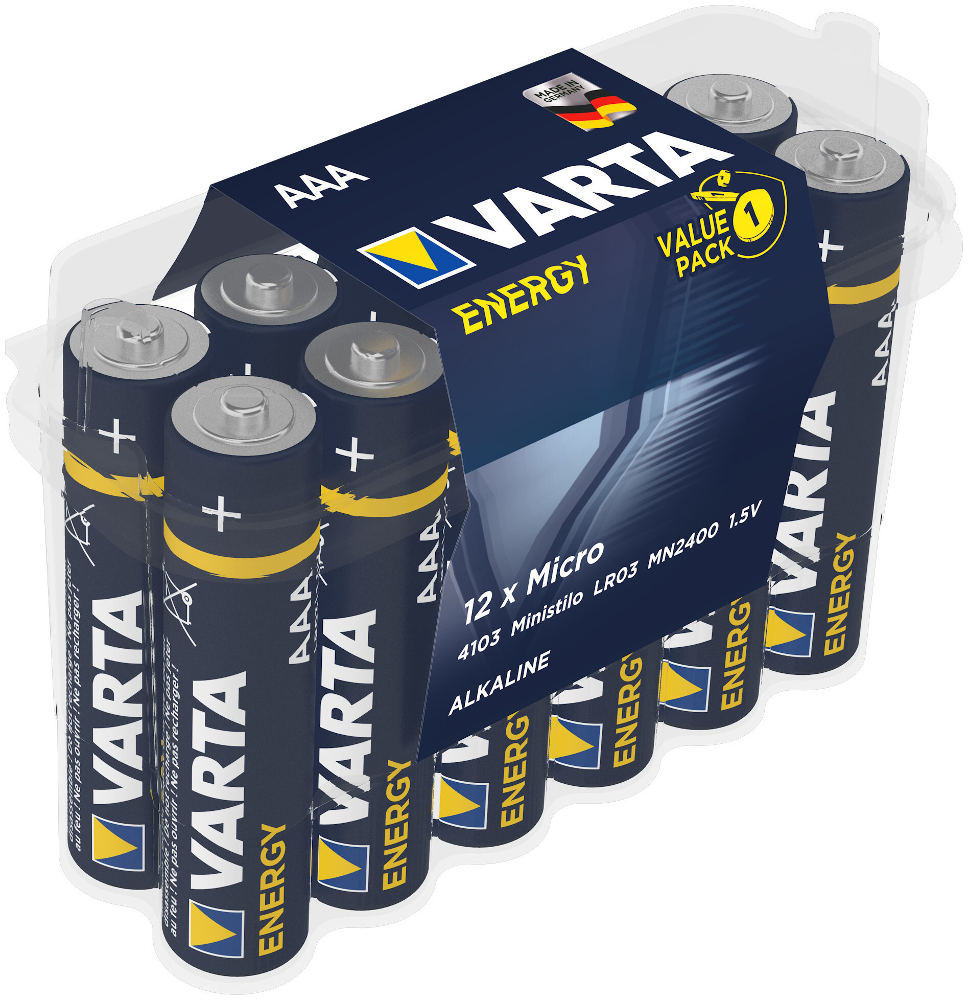 Image of Varta Energy AAA 12er Clear Value Pack