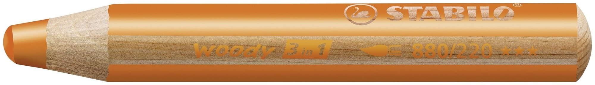 Image of Stabilo Malstift woody 3 in gelborange
