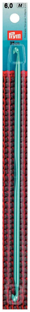 Image of Prym Tunesische Häkelnadel doppelseitig 6.00 mm, 25 cm, Karte