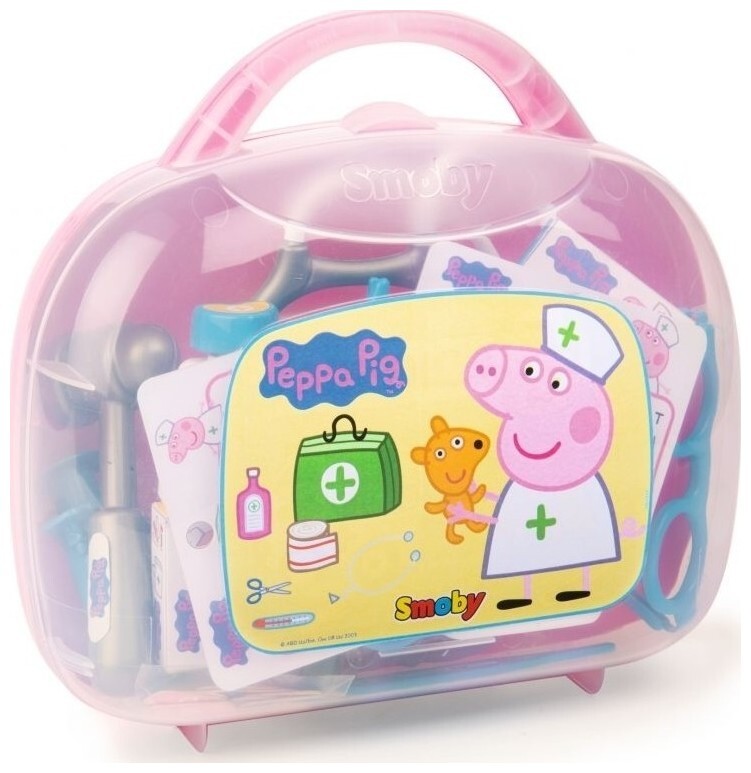 Image of Smoby Interactive Peppa Pig Doktorkoffer