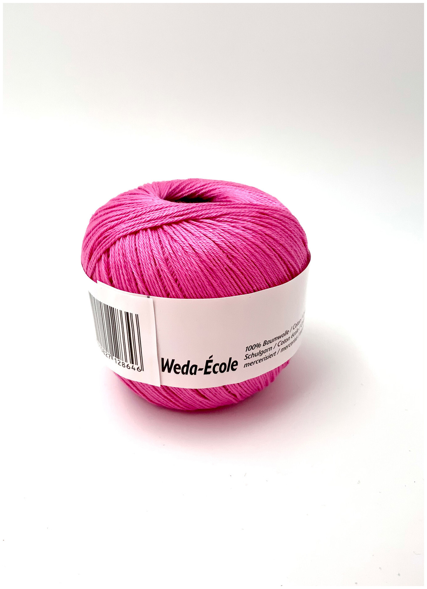 Sommer Weda Ecole 750 Schulgarn Häkelgarn 100% Baumwolle rosa 50g