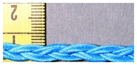 Image of Zopfband türkis 6 mm Coupon 2 m