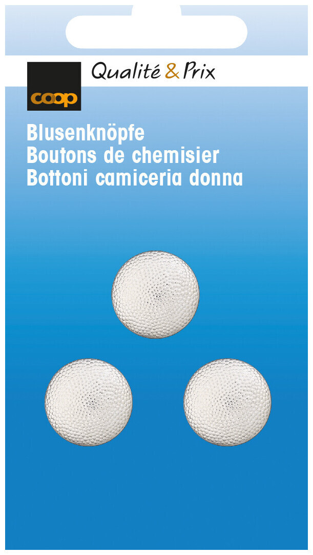 Image of Coop Blusenknopf Öse silber 15 mm 3Stk.