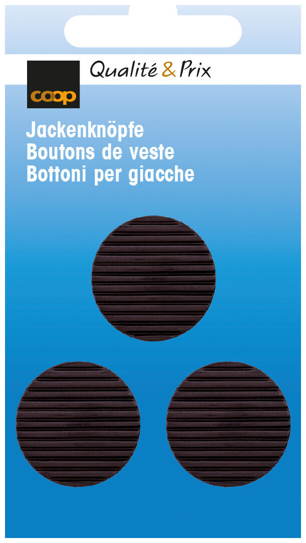 Image of Coop Jackenknopf Öse schwarz 22 mm 3 Stk.
