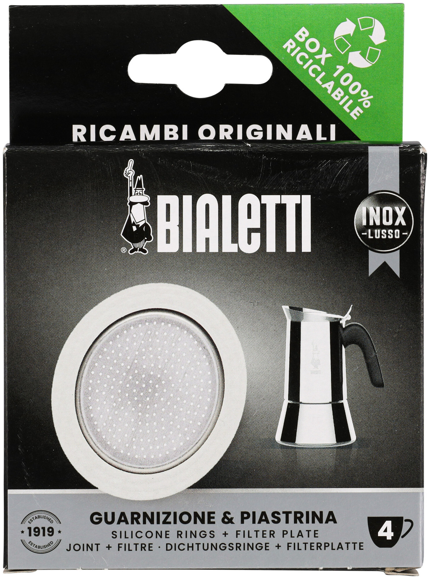 Image of Bialetti Venus 1 Dichtung + 1 Filter für 4 Tassen