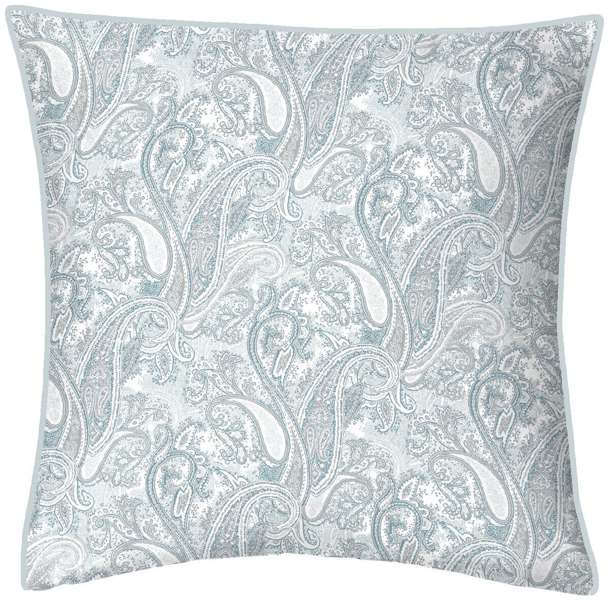 Image of Inhouse Kissen Gots Satin 65x65 Paisley blau