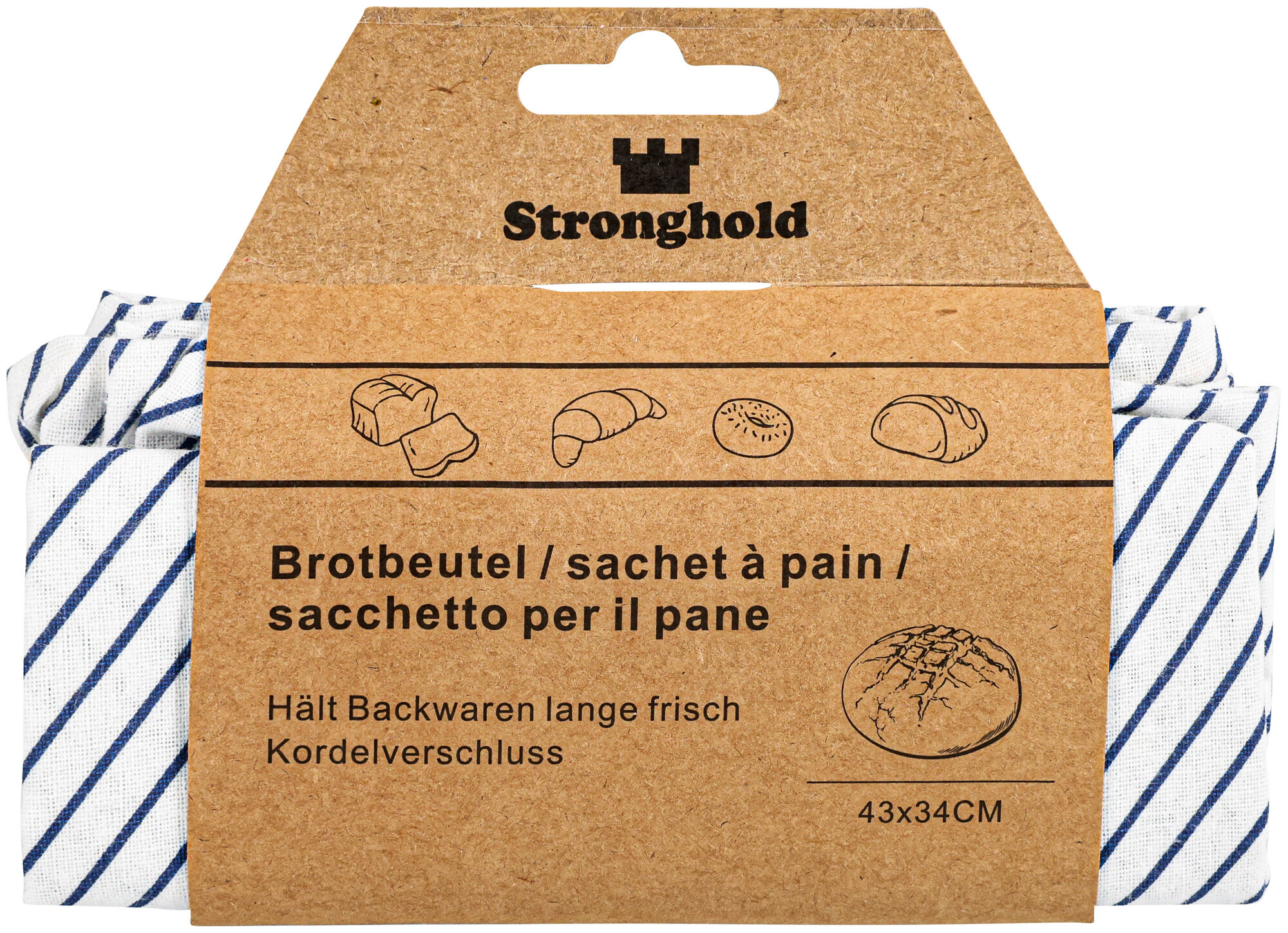 Stronghold Brotbeutel 43x34cm 5 Stück