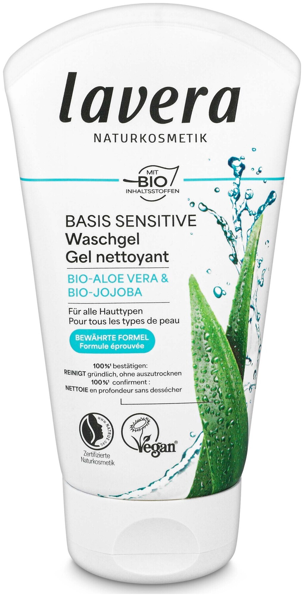 Lavera Basis Sensitive Gel nettoyant 125 ml