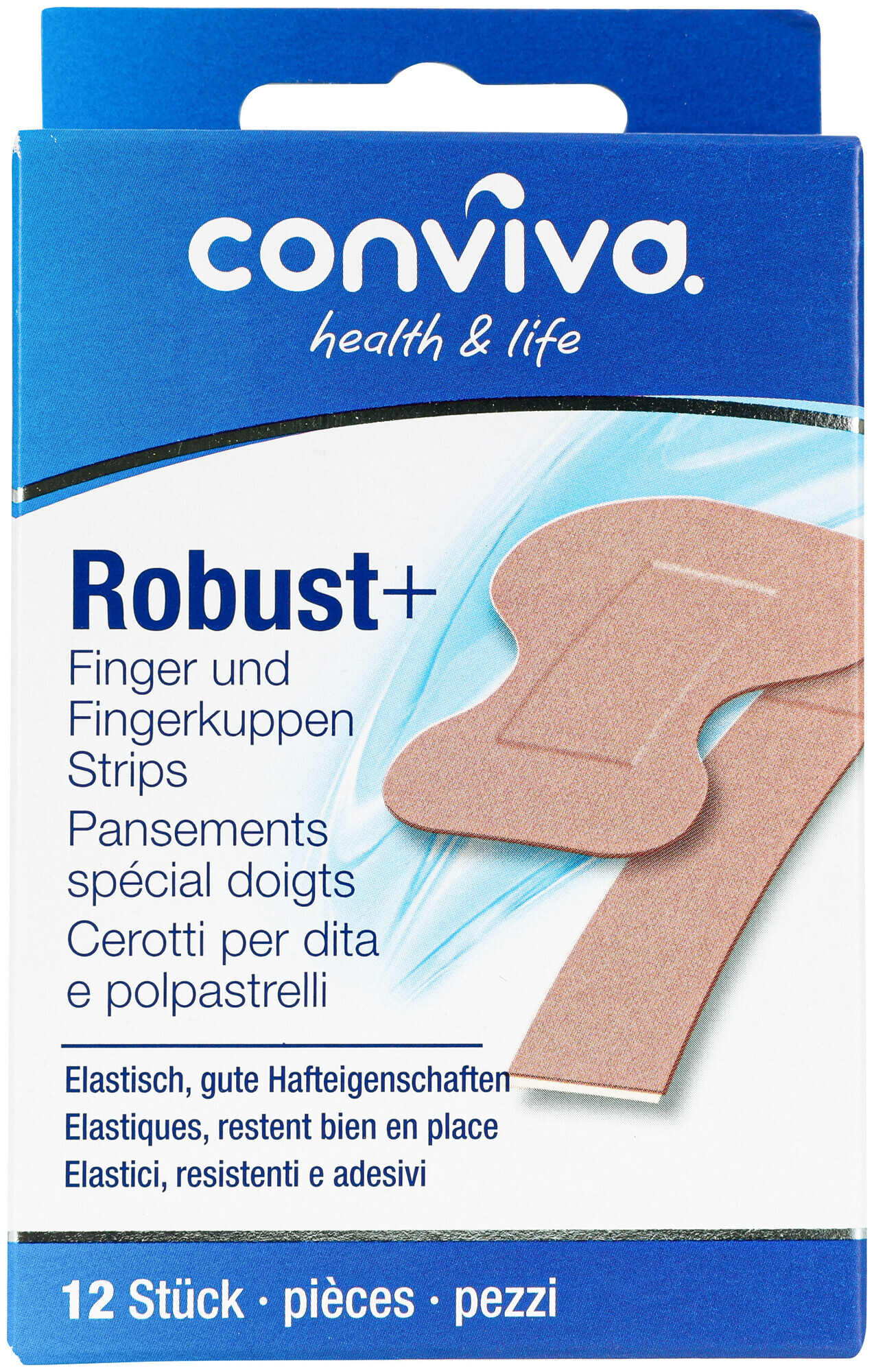 Image of conviva Finger & Fingerkuppen Strips 12 Stück