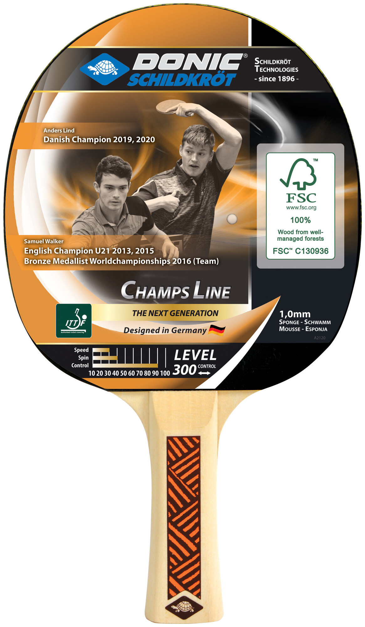 Image of Donic-Schildkröt Tischtennisschläger Champs Line 300