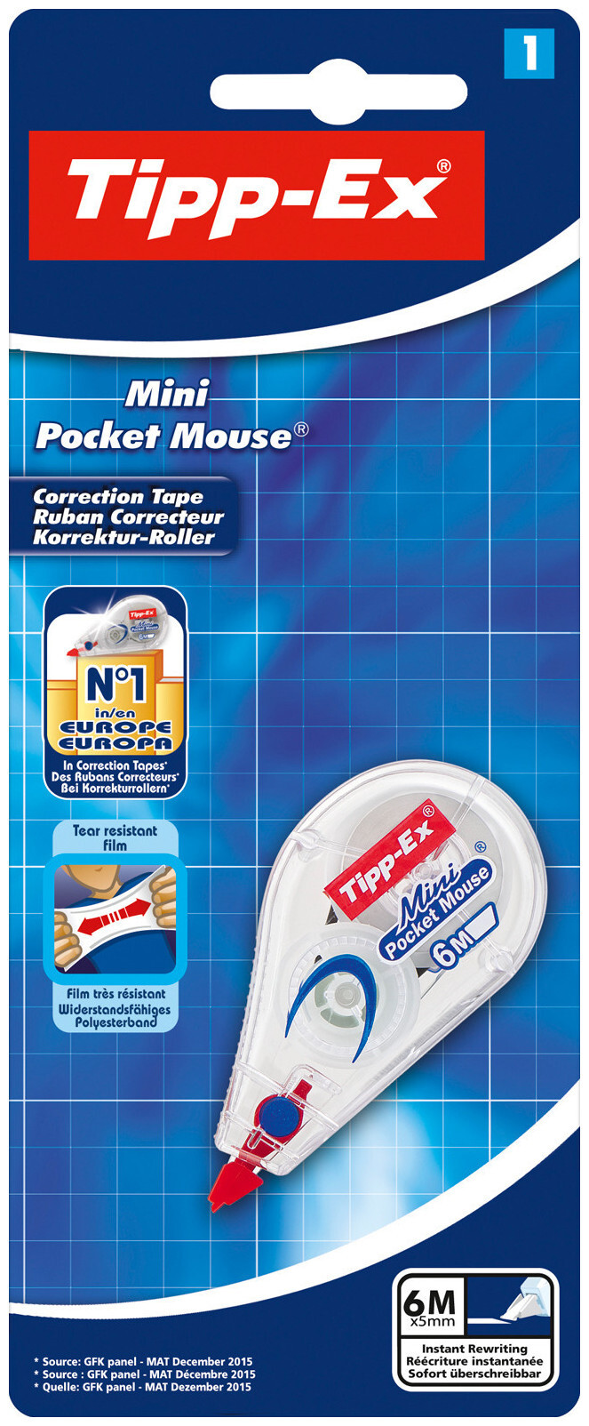 Image of Tipp-Ex Mini Pocket Mouse Korrekturroller 1 Stück
