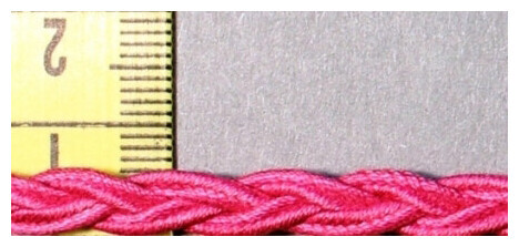 Image of Zopfband pink 6 mm Coupon 2 m