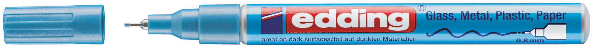 Image of edding Lackmarker 780-Crea hellblau-met.
