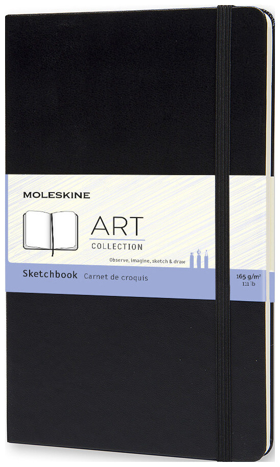 Image of Moleskine Skizzenbuch A5 701153 blanko schwarz