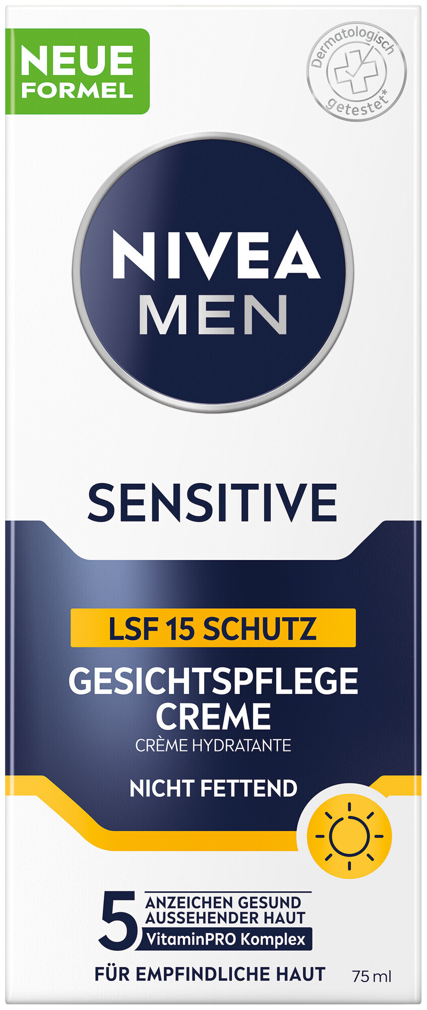 Image of Nivea Sensitive Gesichtspflege Creme LSF 15 (75 ml)