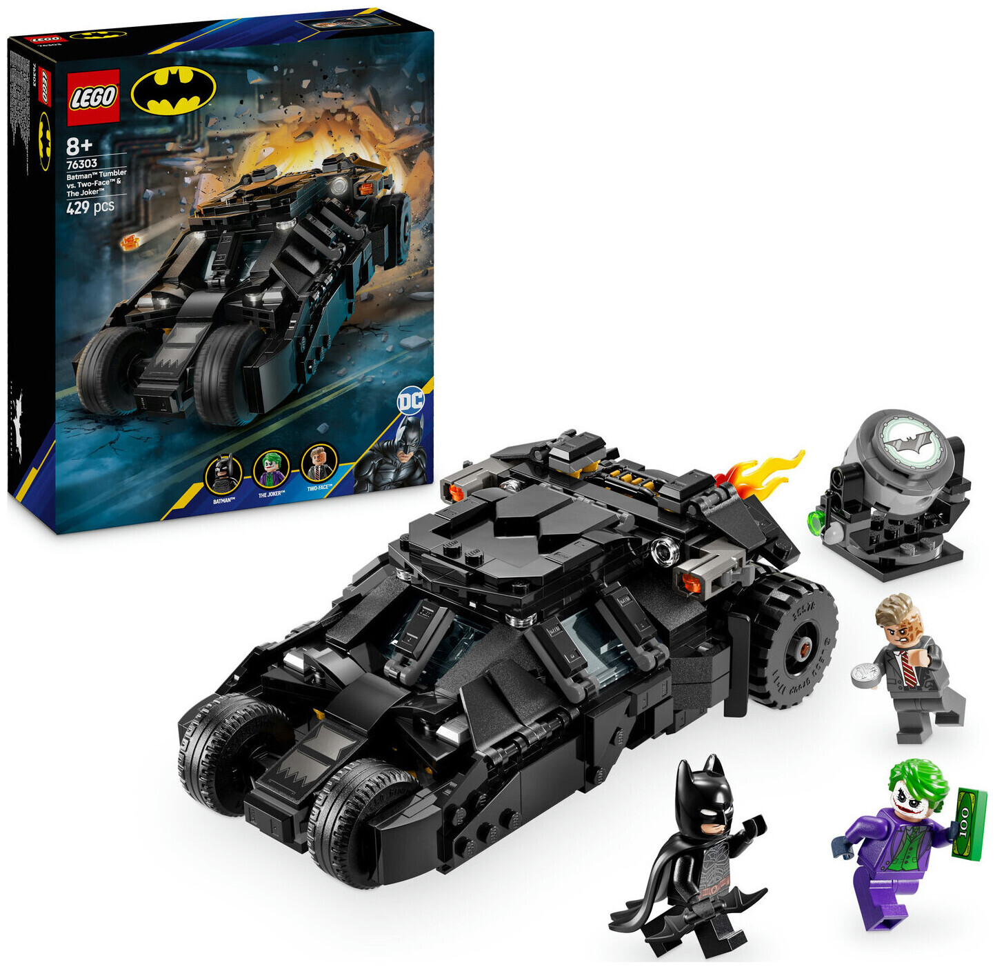 Image of Lego DC Universe Super Heroes Lego® DC Universe Super Heroes 76303 Batman Tumbler vs. Two-Face & The Joker ab 8 Jahren
