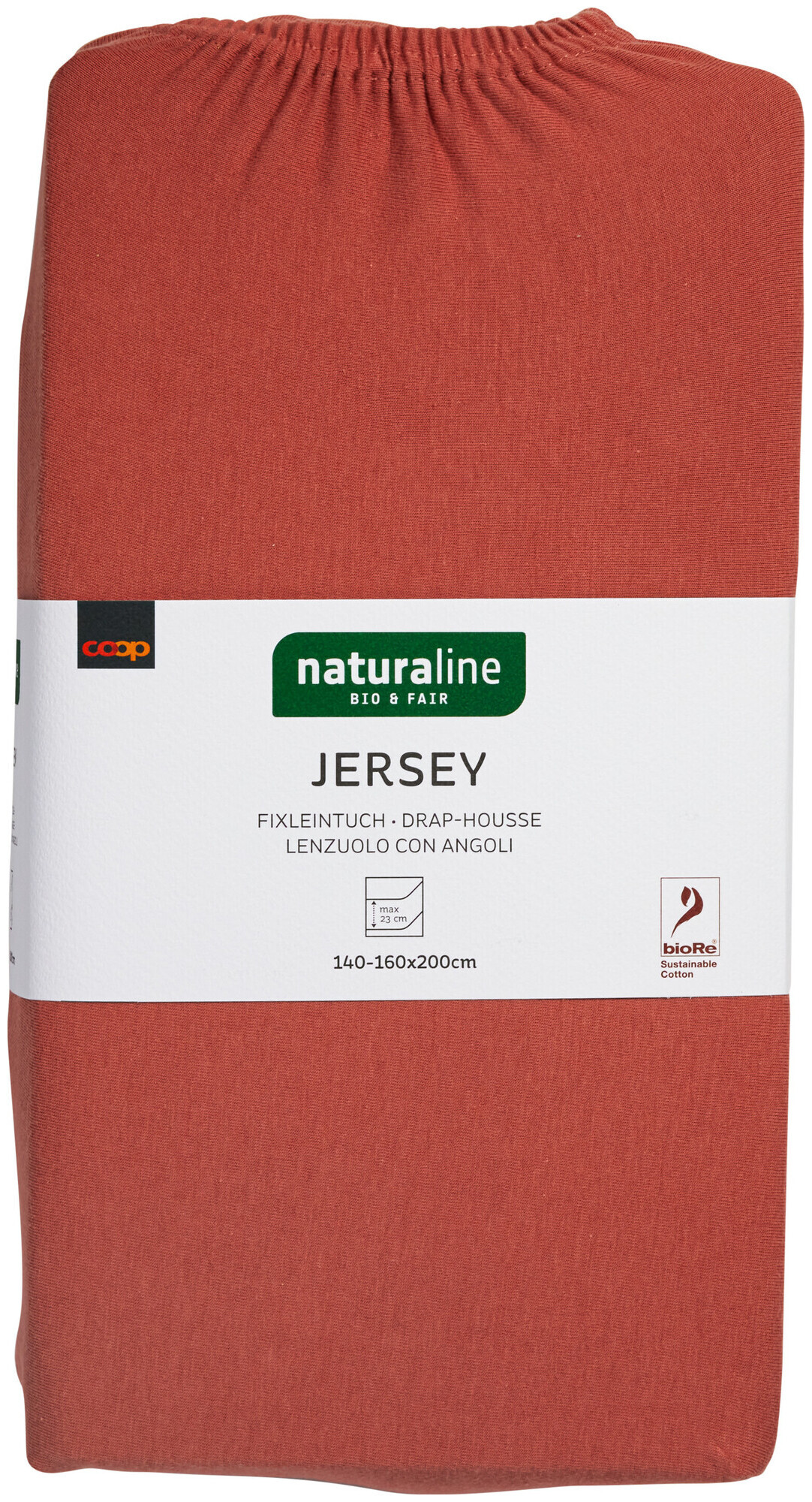Image of Naturaline Textil Bio Fixl. Jersey 160x200 altrosa
