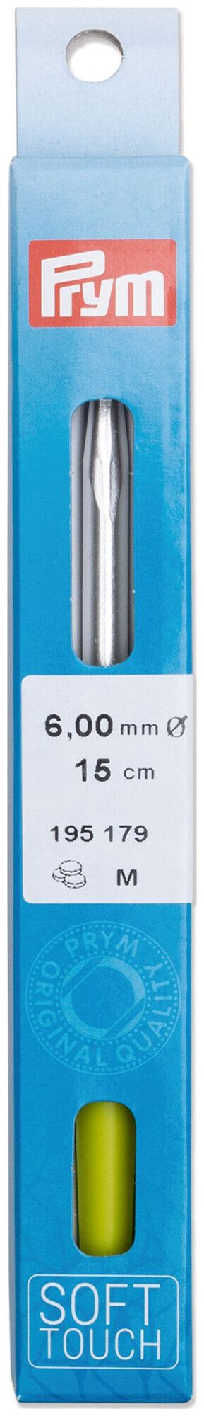Image of Prym Häkelnadel Softgriff, color 6.00 mm, 14 cm, Karte, Aluminium