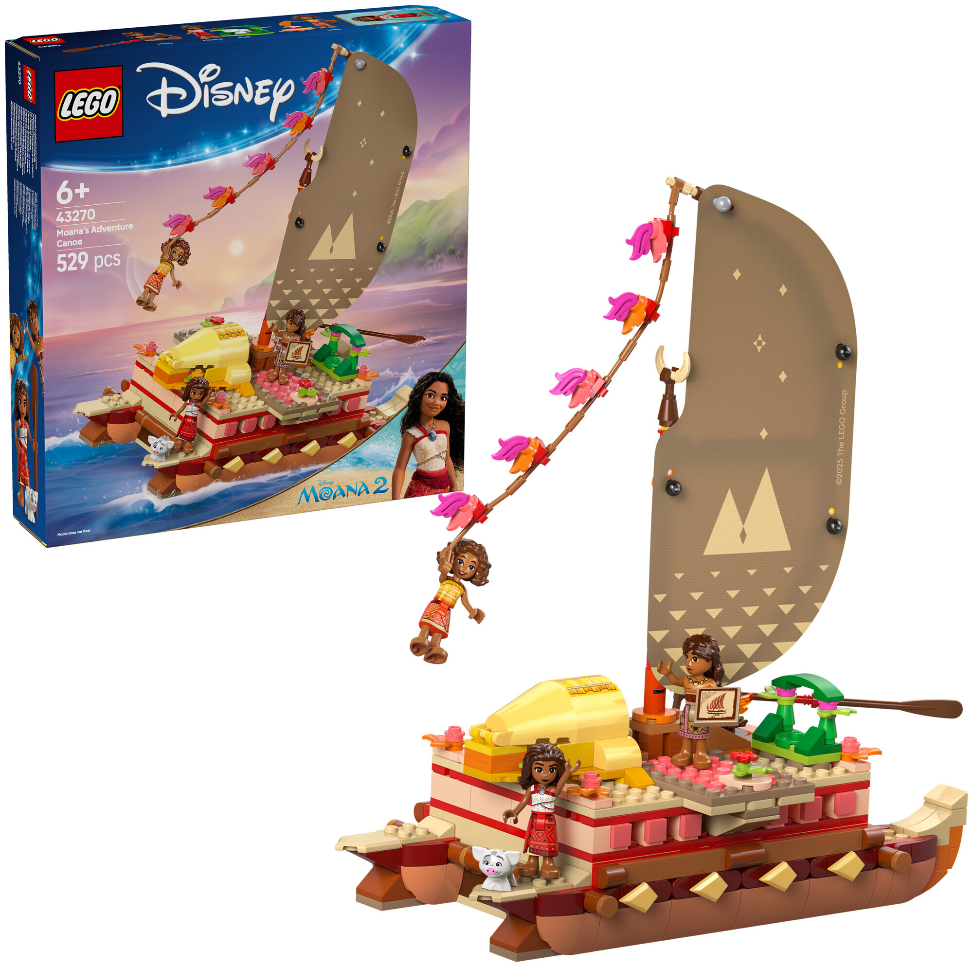 Image of Lego Disney Princess Lego® ǀ Disney 43270 Vaianas Abenteuerfloss 6+ Jahre