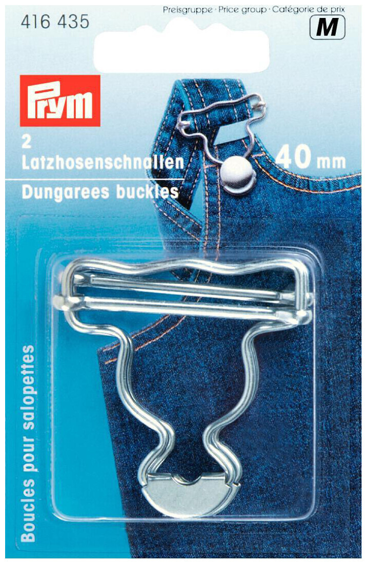 Image of Prym Latzhosenschnallen silber 40 mm 2 Stk.