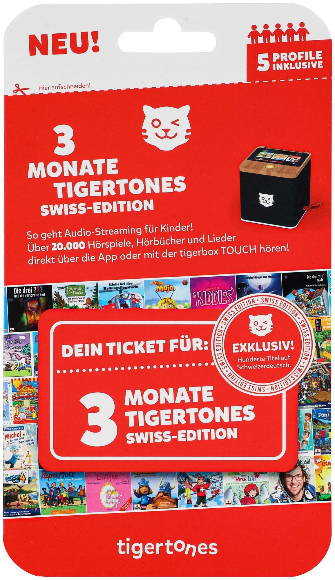 tigermedia tigertones - Ticket 3 Monate Swiss-Editi