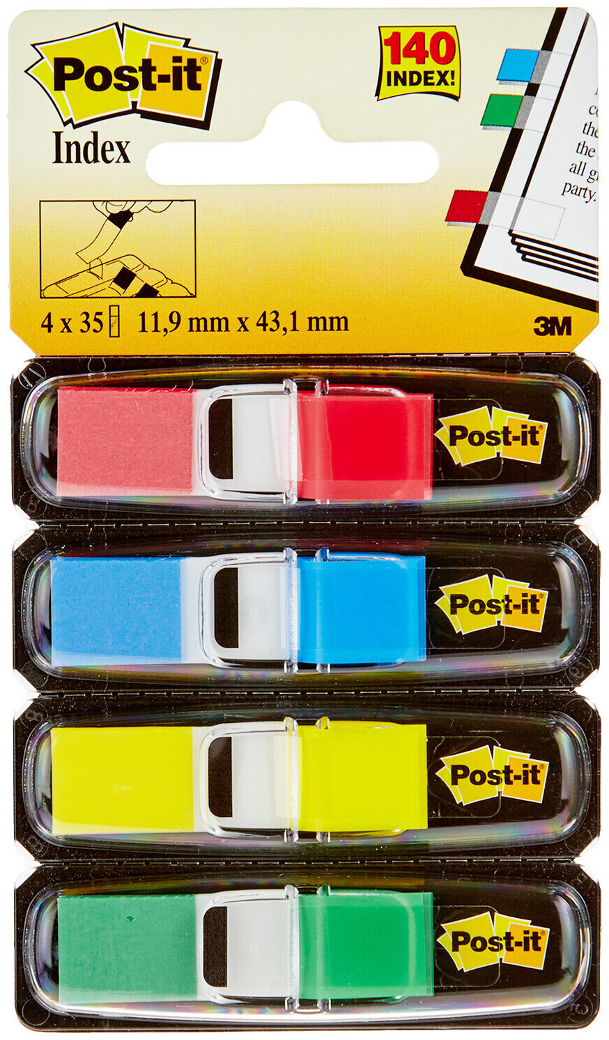 Image of Post-it Index small 4 x 35 Blatt
