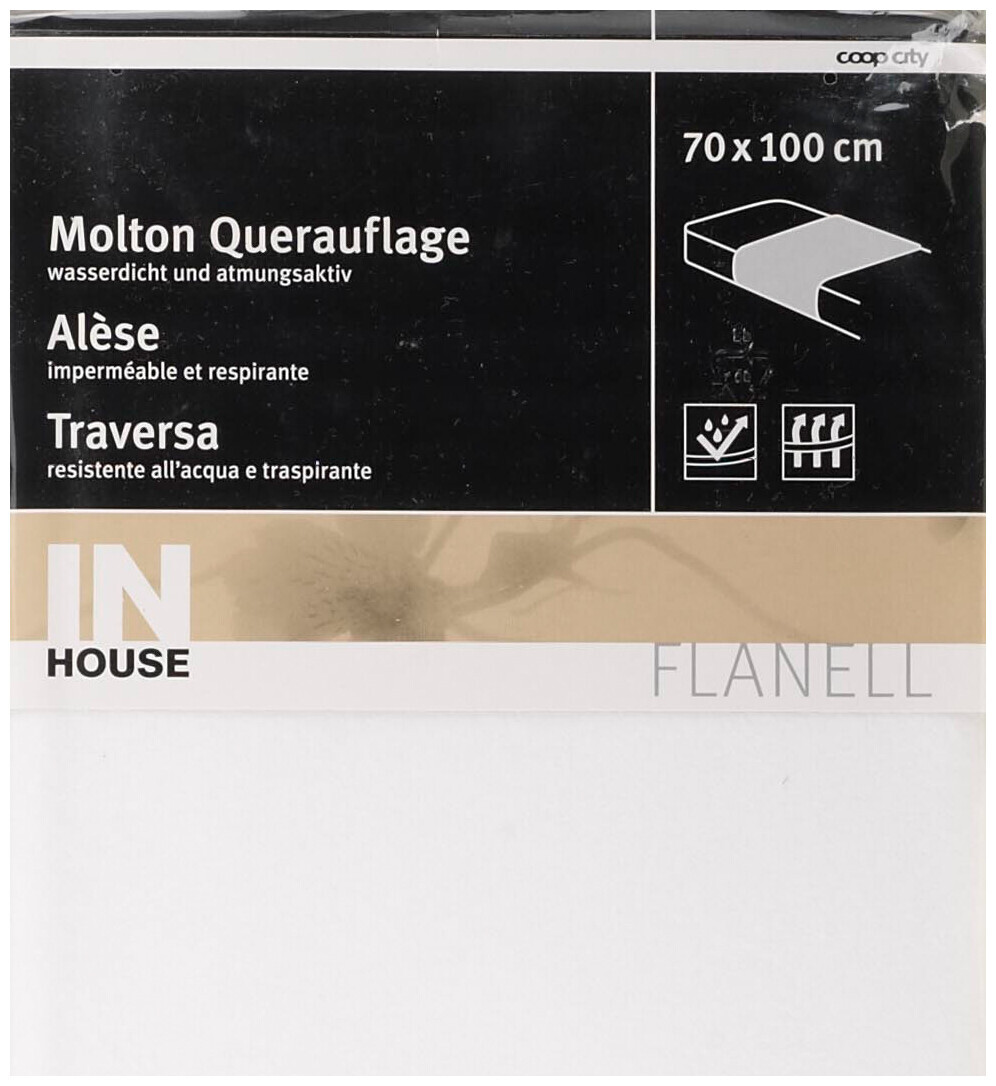 Image of Inhouse Flanell Auflage 70x100cm Weiss