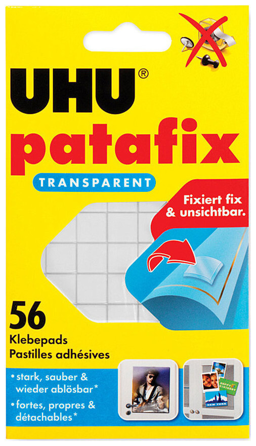 Uhu Patafix Kleber transparent 56 Stück