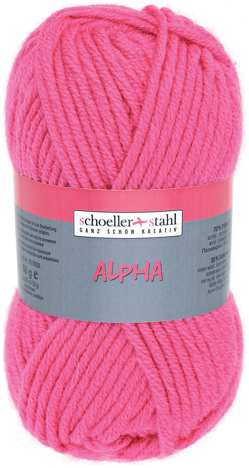 Image of schoeller+stahl Schoeller Alpha 40 Mützengarn Acryl/Wolle neonpink 50g