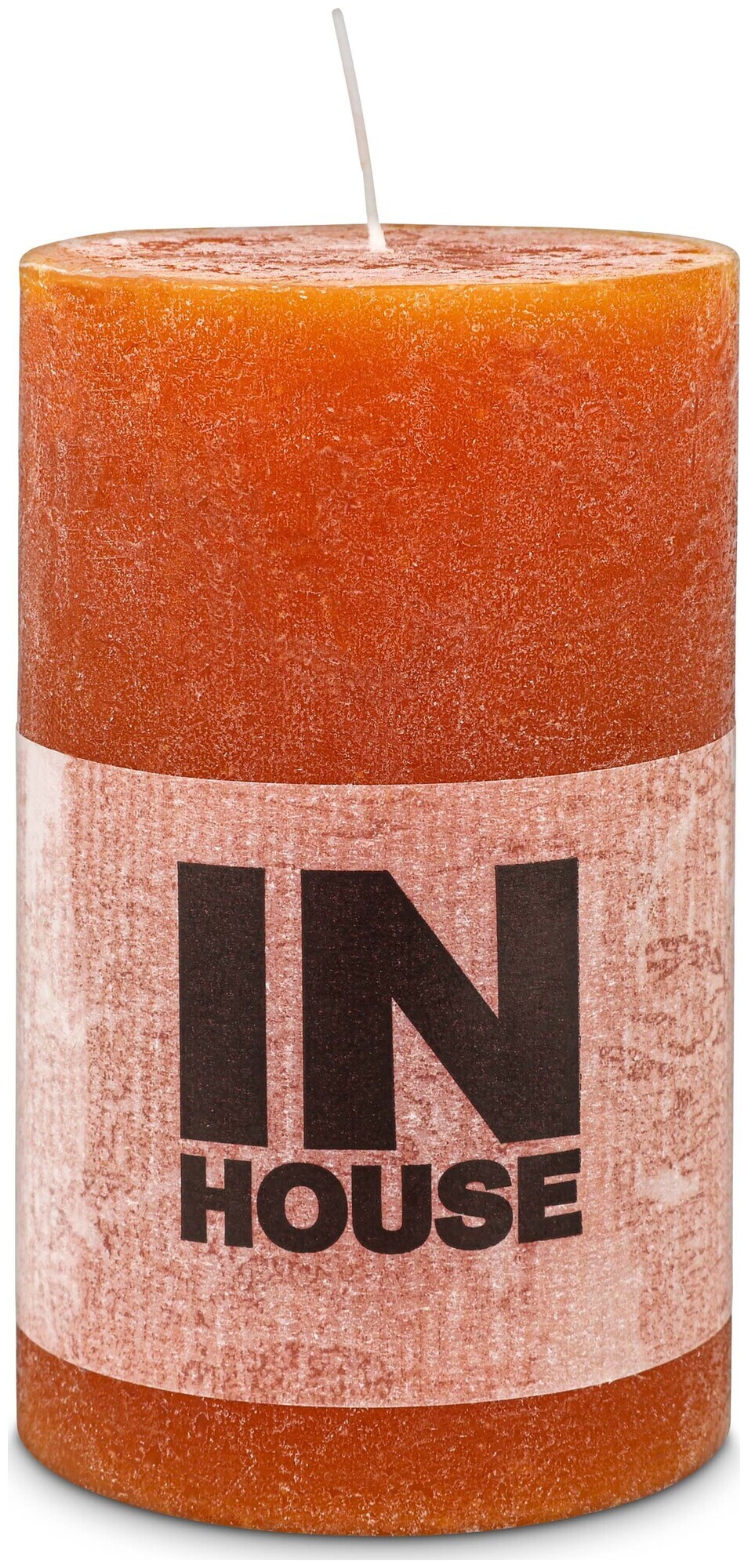 Image of Inhouse Zylinderkerze Rustic 60x100 Cognac