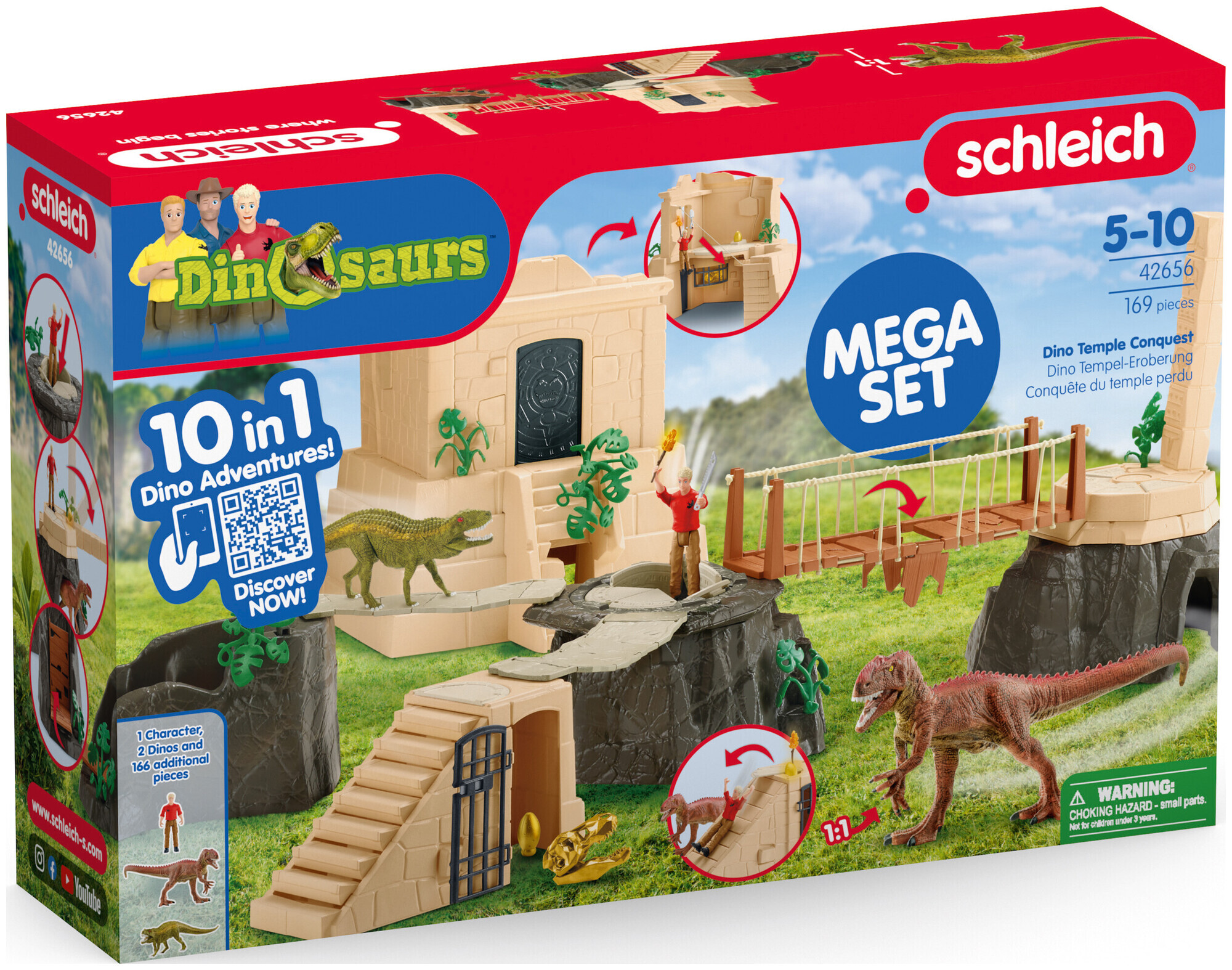 Image of Schleich Dino Tempel Eroberung Mega Set