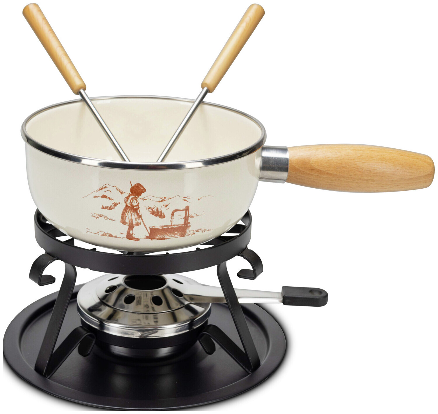 Nouvel Fondue-Set Heidi Email 5-teilig