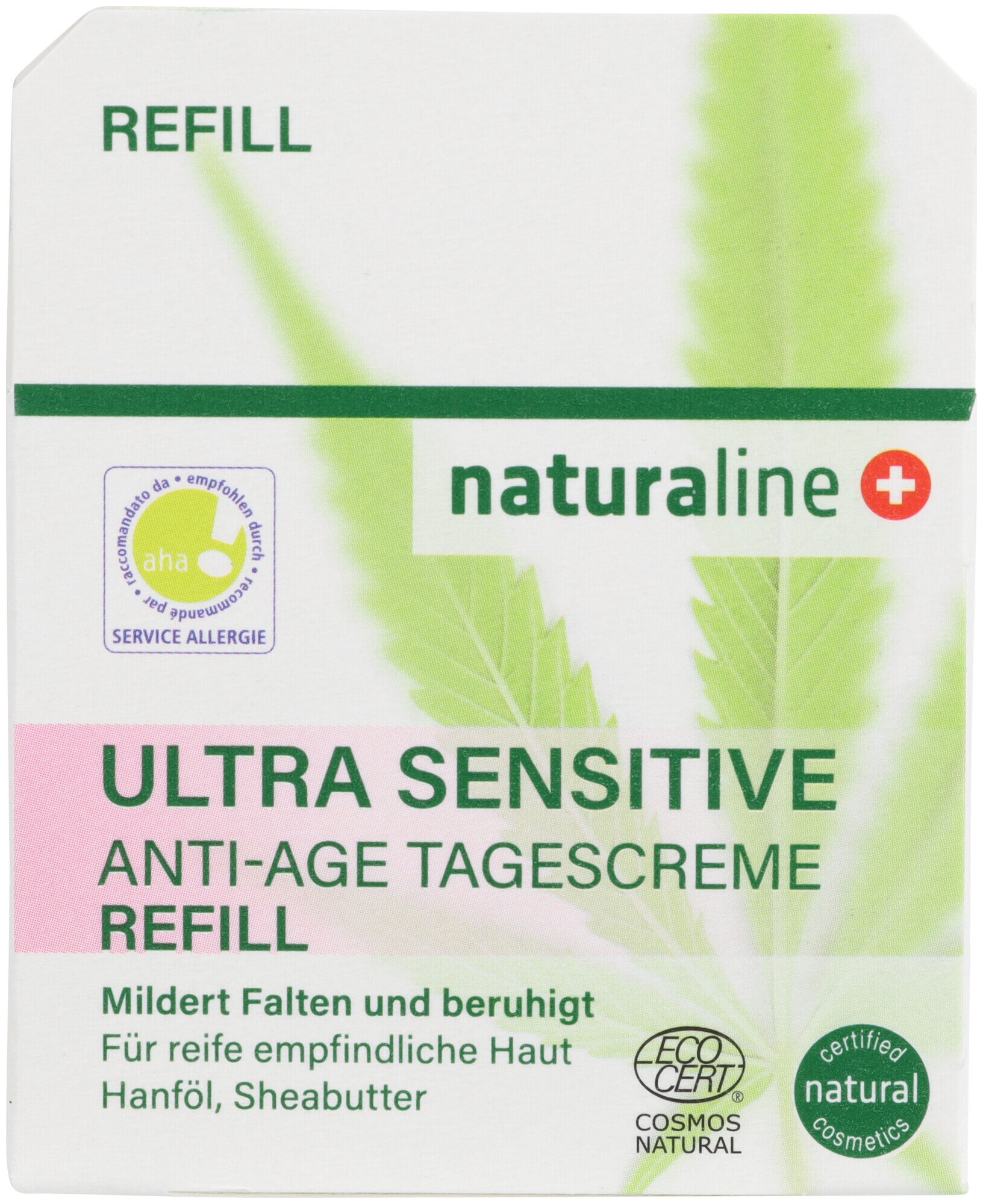 Image of Naturaline Cosmetics Naturaline Ultra Sensitive Tagescreme Anti-Age Refill 50Ml